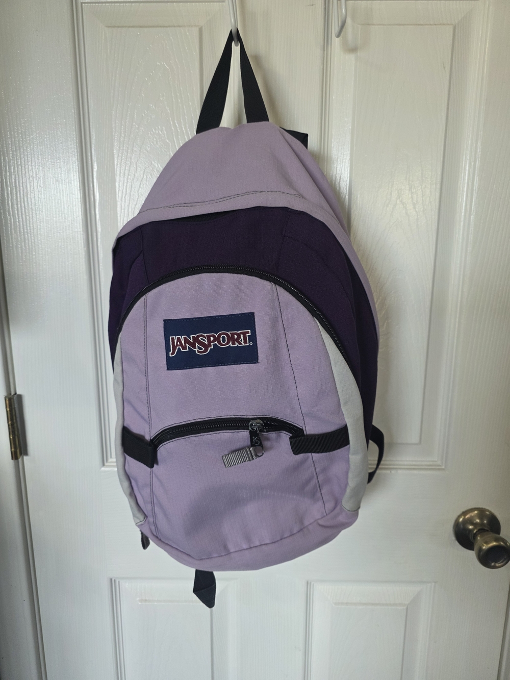Jansport Lavender and Deep Purple Two-Tone Backpack